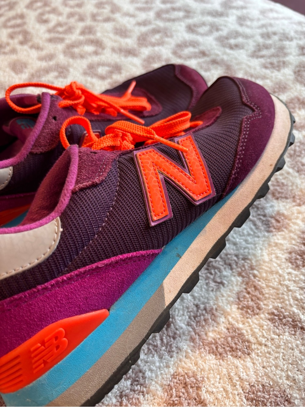 New Balance Women’s Purple & Neon Orange Retro Runner